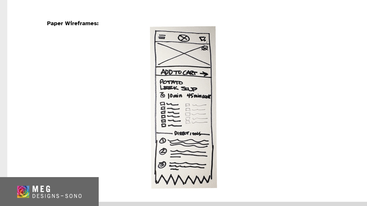Product sample sketch